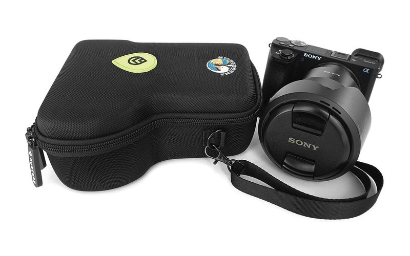 GoScope حافظة GOSCOPE ALPHA GO - حافظة صلبة مدمجة متوافقة مع كاميرات SONY ALPHA a5100، a6000، a6100، a6300، a6400، a6500، a6600، a7c، ZV-E10، جسم الكاميرا مع أحجام العدسات 10mm-105mm [تناسب الكاميرا والعدسة] - Image 3